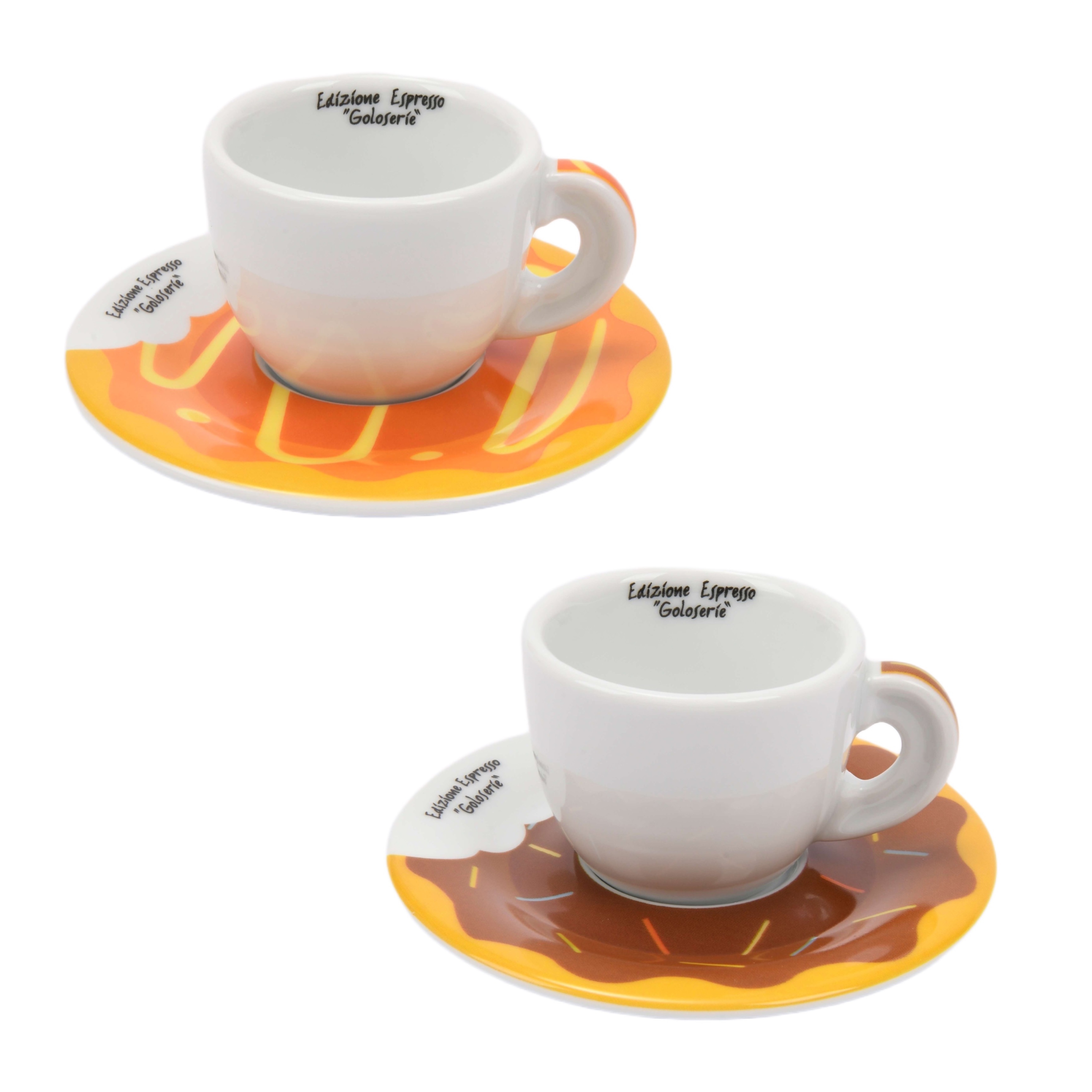 ANCAP Edex Goloserie İki Kişilik Espresso Fincan ve Tabak Takımı - 80 ml - 4 Parça