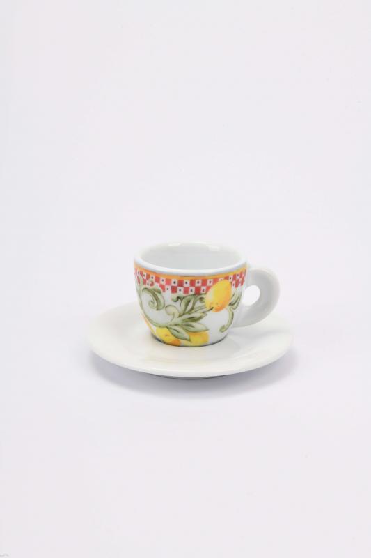 ANCAP Edex ’’Capriccio Italiano’’ Porselen Espresso Fincan ve Tabak 6’lı Takım - 60 ml