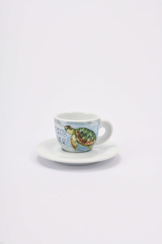 ANCAP Edex ’’In Our Hands’’ Porselen Espresso Fincan ve Tabak 6’lı Takım - 60 ml