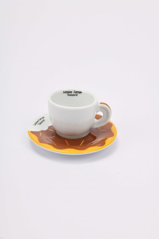 ANCAP Edex ’’Goloserie’’ Porselen Espresso Fincan ve Tabak Takımı - 60 ml (2.11oz)