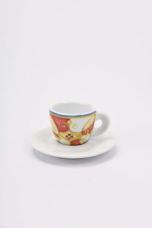 ANCAP Edex ’’Capriccio Italiano’’ Porselen Espresso Fincan ve Tabak 6’lı Takım - 60 ml