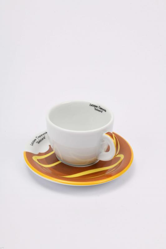 ANCAP Edex ’’Goloserie’’ Porselen Cappuccino Fincan ve Tabak Takımı - 180 ml (6.4oz)