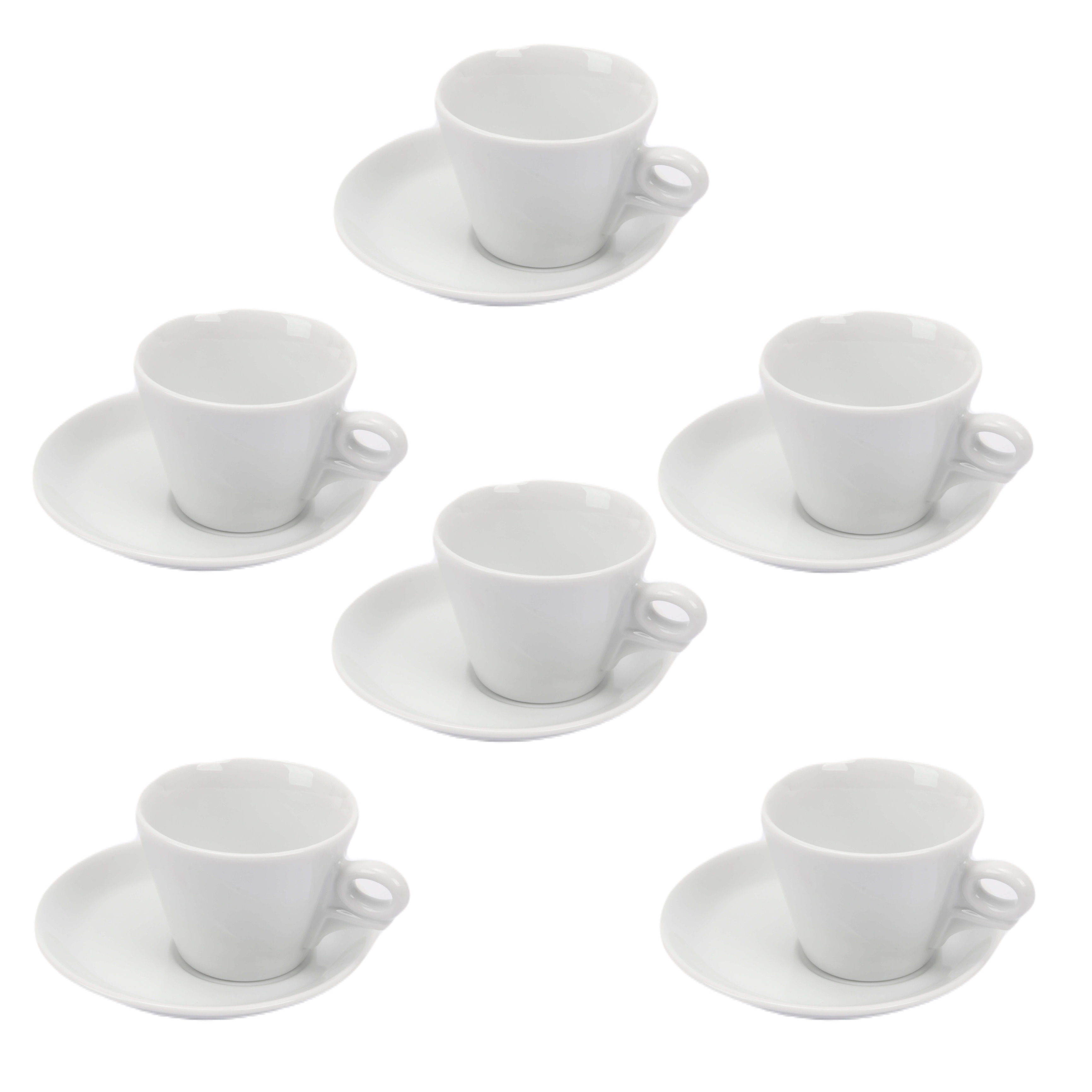 ANCAP Giotto Porselen Cappuccino Fincan ve Tabak 6’lı Takımı - 180 ml - 6’lı Set