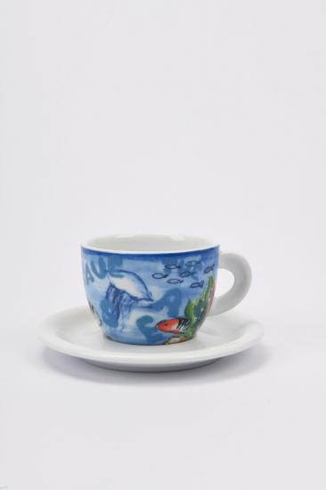 ’’In Our Hands’’ Porselen Cappuccino Fincan/Tabak