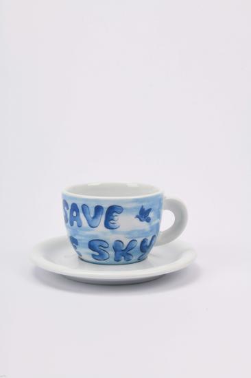 ’’In Our Hands’’ Porselen Cappuccino Fincan/Tabak