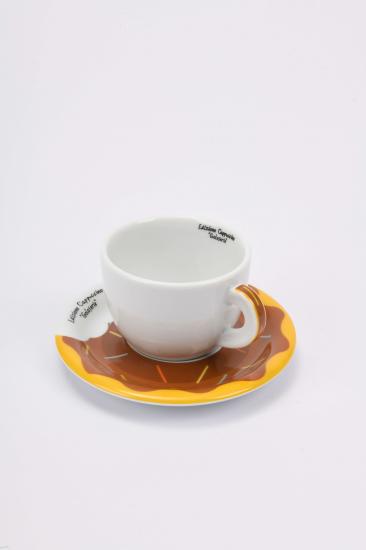 ’’Goloserie’’ Porselen Cappuccino Fincan ve Tabak