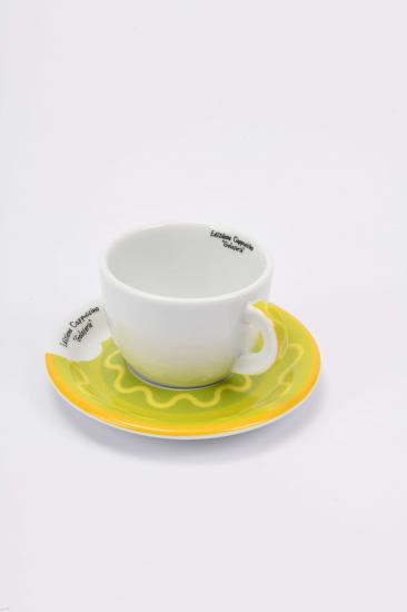 ’’Goloserie’’ Porselen Cappuccino Fincan ve Tabak