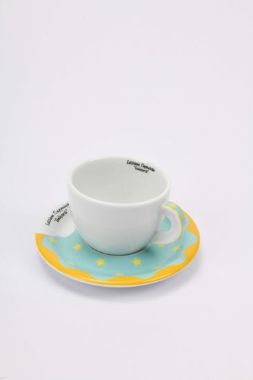 ’’Goloserie’’ Porselen Cappuccino Fincan ve Tabak