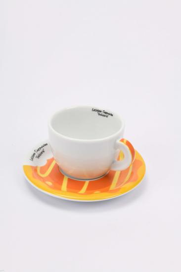 ’’Goloserie’’ Porselen Cappuccino Fincan ve Tabak